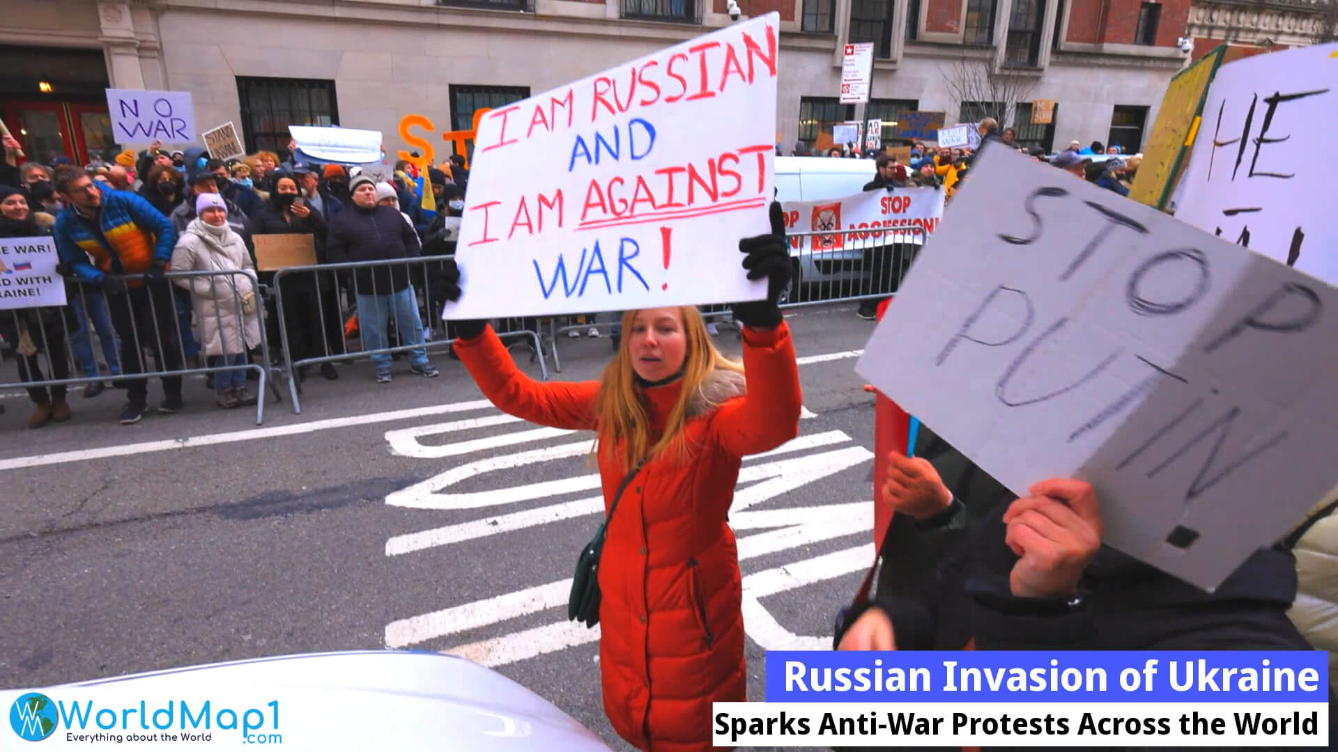 Russian Invasion of Ukraine Sparks Anti-War Protests Across the World